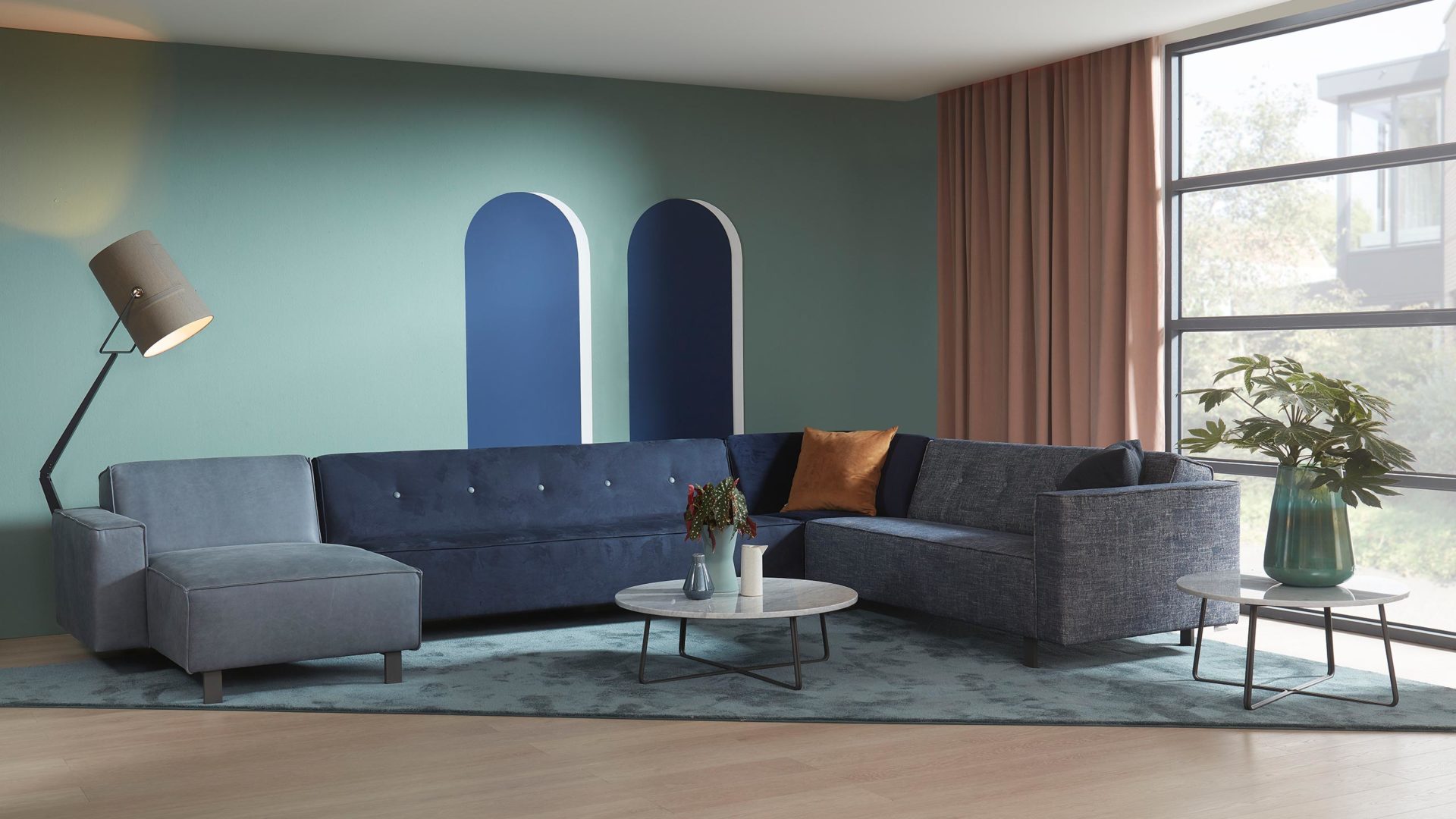 Blaues Sofa Odin von Bert Plantagie
